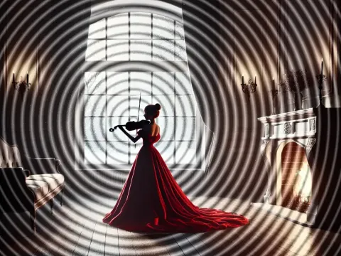 Sound waves spread in all directions from the source of the sound Sound waves spread in all directions from the source of the sound