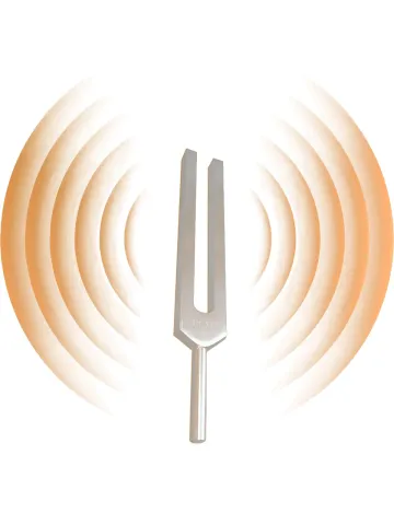 A tuning fork makes a pure sound of one frequency A tuning fork makes a pure sound of one frequency