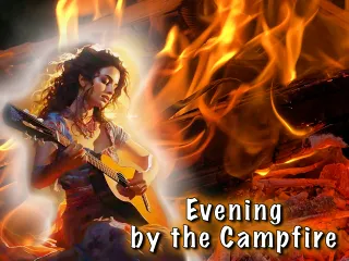 Abend am Lagerfeuer und Gitarre - schöne Gitarrenmusik