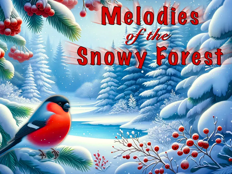 Winter forest melodies, relaxing music for the soul and rest